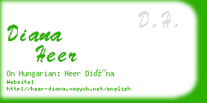 diana heer business card